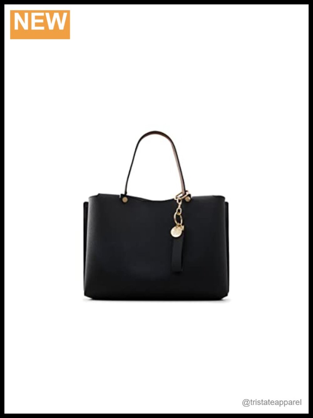 Synthetic Medium Tote Bag with Shoulder Strap and Spacious Storage